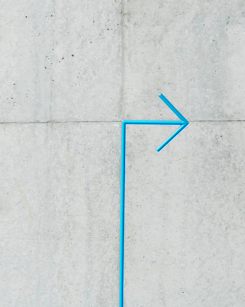 Blue arrow